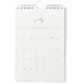 Karto Mini Wall Calendar 2025-2026 - Vertical 6x9 inch July 2025 to December 2026 - Small, Versatile, and Easy Planning with the Aesthetic Desk Monthly Calendar - Cursive Beige