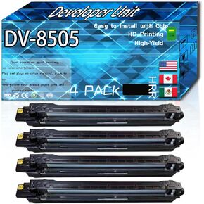 Compatible for Copystar DV-8505 Replacement Developer Unit Used with CS4550ci CS5550ci Printers, High Production Multiple Options (2 Pack Black)