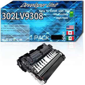 Compatible for Kyocera 302LV93082 Replacement Developer Unit Used with ECOSYS P3045dn P3050dn P3055dn P3060dn Printers, High Production Multiple Options (4 Pack Black)