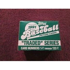 1991 Topps Baseball Traded Factor Set 132 Cards! Rookie Cards of: Ivan Rodriguez, Jason Giambi, Jeff Bagwell, Charles Johnson, Luis Gonzalez