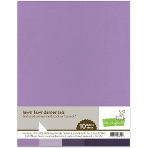 Lawn Fawn LF2843 Textured Canvas Cardstock - Purple