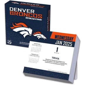 TURNER SPORTS Denver Broncos 2025 Box Calendar (25998053037)