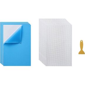 Rhinestone Template Material Sticky Flock Adhesive Stencil Flock Magic Sticky Flock 10sheet 30x20cm (5Sheet Flock 10Sheet Tape)