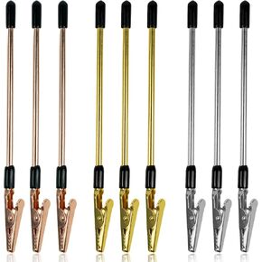 9 PCS Bracelet Helper Tool, Hand Bracelet Clasps and Closures Fastener Fastening and Hooking Tools for Necklace Bracelet Watch Clasps Zippers Portable Bracelet Fastening Aids (Silver, rose, gold)