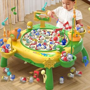 Magnetic Fishing Game for Kids Toddlers Ages 1-3 3-5 5-7, Fish Toy Board Game for Toddlers 1 2 3 4 5 6 7 8 Years Old, Fishing Table Toys Birthday Gifts