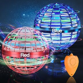 2 Pack-2024 Upgraded Flying Ball Toy, Flying Orb Ball,Hover Boomerang Spinner Mini Drone - Magic Floating Galactic Fly Spinning Orb, for Boys Girls