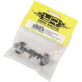 Yeah Racing Aluminum Front Knuckle Arm Set Black for Traxxas Ford GT 4 Tec 2.0#TEC4-004BK