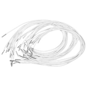 30 pcs سلاسل القبعة الحرف مرنة الحمل مرنة الحبل الشائكة مرنة لاتفاقية حلقة مرنة DIY القبعات مرنة الحبال الشائكة مرنة صنع حبال مرنة الحرير الأبيض mucklily