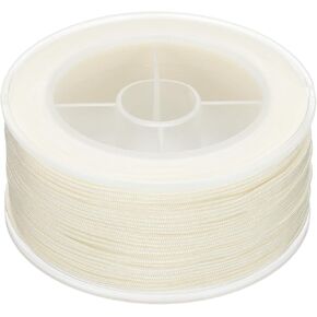 PATIKIL Nylon Cord 0.8mm x 71 Yards, Bracelet String Braided Nylon Thread Chinese Knotting Cord for Jewelry Making Beading Necklaces Blind Wind Chimes, Beige