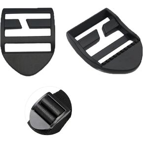 2 Pack Backpack Ladder Slider Buckle Replacement Metal 1 inch Laptop Backpack Straps Adjustable Lock Buckles Clips Adjuster Ladderlock for Camping Hiking Backpack Travel Backpack Assault Pack