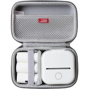 Hermitshell Hard Travel Case for Phomemo M02 Pro / M02S / Ponek T02 / Anycash Sticker Printer Portable Pocket Sticker Printer (Only Case) (Black)