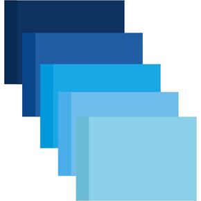 80 Sheets Blank Blue Kraft Cards 5"x7" Index Cardstock Thick Paper Greeting Thank You Cards for DIY Gift Card Menus, Baby Shower and Wedding Invitations