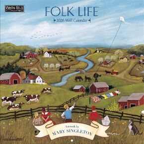 WSBL Folk Life 2026 12X12 Wall Calendar (26997001727)