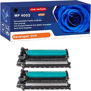 MP 4002 Developer Unit Compatible for Ricoh Aficio MP 4000 4000B 4002SP 5000 5000B 5001 5002 5002SP Printers, Print Up to 250000 Pages, Bright Colors (4 Pack Black)