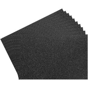 Rebower 12pcs Foam Sheets Plage Glitter Foam Arts Paper 12 × 8 × 5/64 بوصة [لمشروع الحرف اليدوية ، سكرابوكينغ ، DIY ، الحرف اليدوية ، الأزياء] -30 سم × 20 سم × 2 مم / برتقالي
