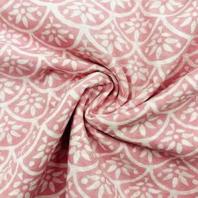 E-Tailor® Cotton Fabric India Hand Block Print Floral Fabric Ideal for Dress Making, Craft and Arts, Patchwork, Quilting, Doll Making, DIY Craft-1 Yard- Floral -Parchment