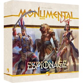 Monumental Duel - Espionage - Civilization Deck-Building Board Game, Strategy Game, Combine Or Standalone, Ages 10+, 2 Players, 60-90 Min
