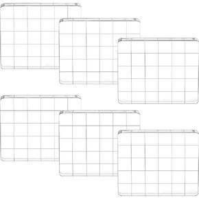 6 Pcs Transparent Stamp Block Stamp Blocks Acrylic Clear Stamping Blocks Tools Set with Grid Lines for Scrapbooking Craft Making, Decorative DIY Ornaments Stamping Projects