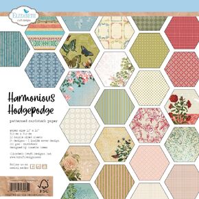 Elizabeth Craft Double-Sided Cardstock Pack 12"X12"-Harmonious Hodgepodge
