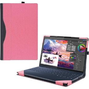 Laptop Case Cover for Lenovo Yoga Slim 9i Gen 10 14 inch Compatible for Yoga 9 2-in-1 14ILL10 [Do Check Model] Notebook Sleeve Computer Bag PU Accessories Heat Dissipation Hole (Blue)