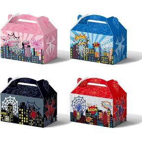 16 Pack Birthday Party Favor Bags 4 Styles Gift Bags for Candy Treats Goodies Party Decorations Supplies