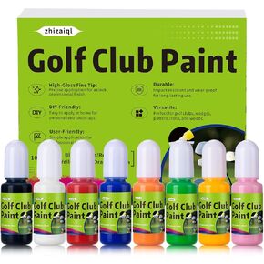 Golf Club Paint, Fill, Lettering, Customize & Renovate Your Clubs | Durable Color, Scratch-Resistant, No Need for Frequent Touch-Ups | Golf Club Paint Fill Kit 8 Pack of 10ml Bottles
