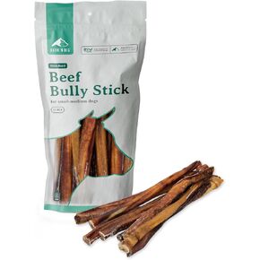 BARK'N BIG 12 Inch Monster Bully Sticks for Large Dogs - Colossal Bullarge Size - Made in USA - Single Ingredient Dog Chew - Super Premium Pizzle Sticks - Jumbo Beef Pizzles for Large Breeds - 1 ct