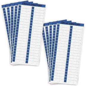 استبدال لوحة Breaker Panel Labels الكهربائية ملصقات الصناديق الكسارة فتيل لوحة ملصقات ملصقات (10 حزمة)
