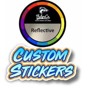 VulgrCo Personalized Custom Individually Die Cut Stickers Decals for Fun, Business, Weddings, Birthdays, Gifts Waterproof (Holographic)