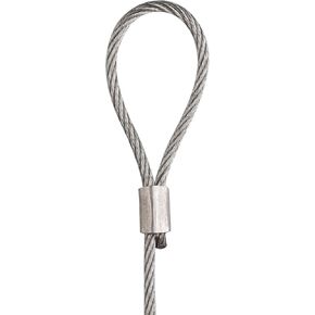 STAS Steel Cable with Loop end (59", 3-Pack) - Steel Cable for Art Hanging