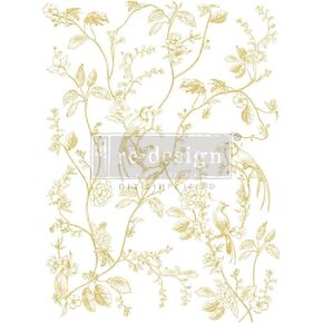 Prima Marketing Re-Design Gold Foil Kacha Decor Transfers-A Bird Song RE665593