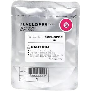 Compatible Developer Powder for DV313 C308 C258 C368 C458 C558 C658 Models CMYK 1PC(DV313-Yellow)