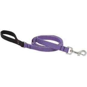 Dog Leash by Lupine ECO Collection 3/4" Wide Lilac 4-Foot Long with Padded Handle