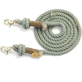 Pistachio Handmade Rope Leashes for Dogs Rope Dog Leash Rope Cute Dog Leash Braided Dog Leash Cotton Rope Leash Handsfree Leash 7ft