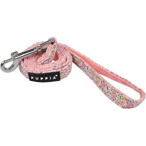 Puppia Kealoha Dog Leash Flower Pattern for Small and Medium Dog, Violet, Medium