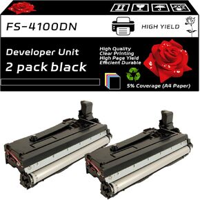 FS-4100DN Developer Unit Compatible for Kyocera ECOSYS M3040idn M3145idn M3540idn M3550idn M3560idn M3645idn M3655idn Printers (1 Pack Black)