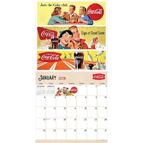 2026 Coke: Vintage Nostalgia Wall Calendar