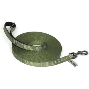 Long Line Dog Leash with Padded Handle Army Green 5m Training Leashes Reflective Leads for Dogs Outside