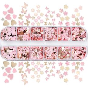 Flower Heart Sequins for Resin Shaker Filler Epoxy Resin Molds Fillings for Butterfly Art Sequi