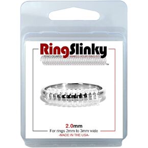 RingSlinky: Ring Size Reducer | Ring Guard | Ring Size Adjuster. Size: 2.0 mm, for rings 2 mm to 3 mm wide.