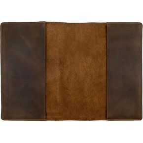 Case for Hardcover Leuchtturm A5 (5.75 x 8.25 in.) Notebook, Protective Cover for Journal, Personal Planner, Full Grain Leather, Handmade Writing Accessory, Bourbon Brown