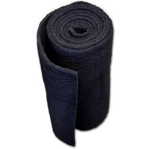 Carbon Fine Filter Media, 3/8" Thick, 12" x 54" Roll, Perfect for Aquariums, Ponds or Water Gardens, Made in USA