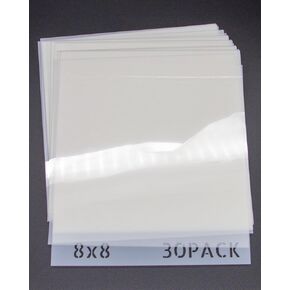 30 حزمة 7.5mil stencil stency lemets ، 8 * 8inch stelar mylar stency فارغة ، صفائح بلاستيكية فارغة للحرف اليدوية ، آلة قطع cricut ، ورقة فنون الاستنسل DIY لقطع الإستنسل DIY