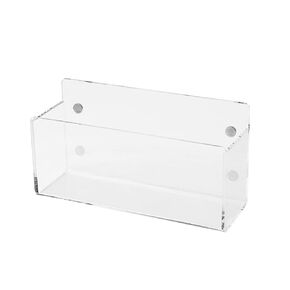 7" x 4" Magnetic Storage Bin by Simply Tidy - Clear Acrylic Organizer for Whiteboards, Fridges, Lockers & Filing Cabinets - Holds Markers, Scissors & Office Supplies, 1 Pack