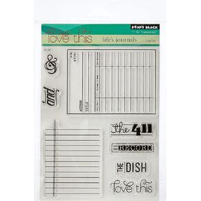 Penny Black 138484 Clear Stamps, Life's Journals 5 by 6.5-Inch