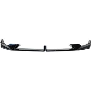 Spoiler Separator, Front Bumper Lip Compatible with BMW X5 G05 LCI 2023+ Car Diffuser Splitter Spoiler Auto Accessory Carbon Fiber Look Glossy Black(Carbon Fiber Look)