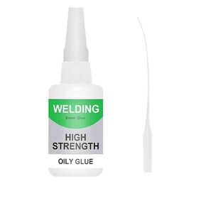 Universal Super Glue Gel, Welding High-Strength Oily Glue, Repairs Last Long Time for Metal, Wood, Ceramics, Leather, Glass, Lnvisible Waterproof Adhesive