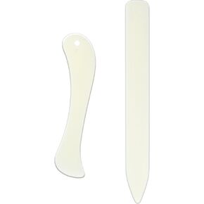 Bone Folder Scoring, 2PCS Sewing Seam Bone Folder Plastic Bones folders Quilting Supplies Paper Sewing Tools for Paper Crafting Marking Creases Marks on Fabric