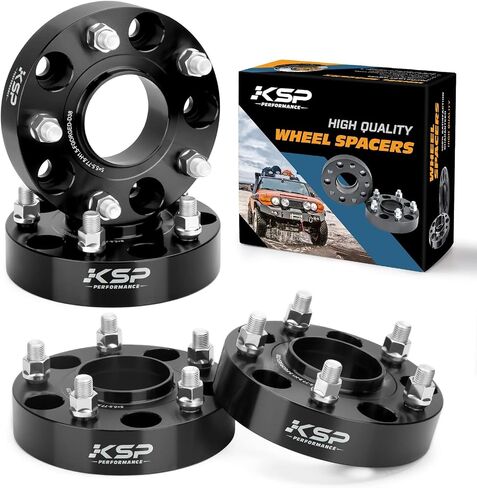 KSP 1.5" Ram 1500 Wheel Spacers, 4pcs 2002-2010 Dodge Ram 1500 Forged Rim Spacer with 9/16-18 Stud 77.8mm Hub Bore, 5x5.5 to 5x5.5 Durable Spacers with Hub Lip for Durango 2004-2009&Dakota 2005-2011 in Saudi Arabia