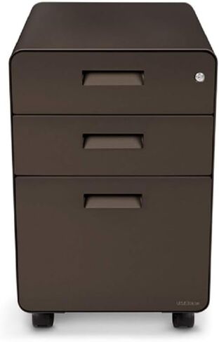 3-Drawer File Cabinet, Rolling (Industrial Style) by Uplift Desk in Saudi Arabia